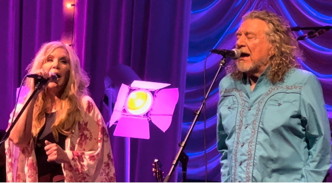 Alison Krauss and Robert Plant at Forest Hills Tennis Stadium