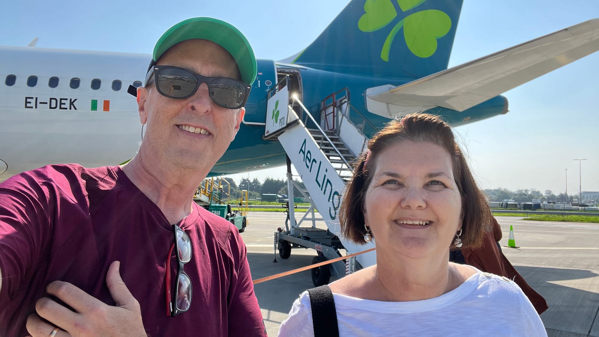 Boarding Aer Lingus to Paris