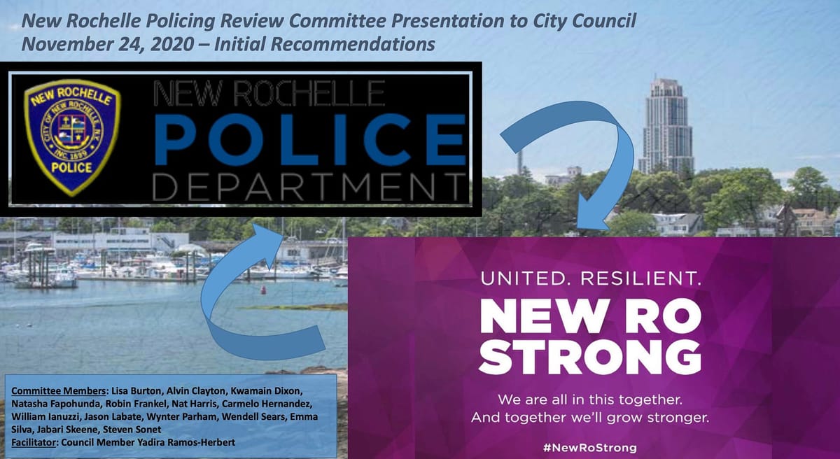 New Rochelle Police Review Committee Recommendations are Dead on Arrival